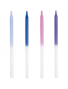 Velas Altas Lilás Iridescentes